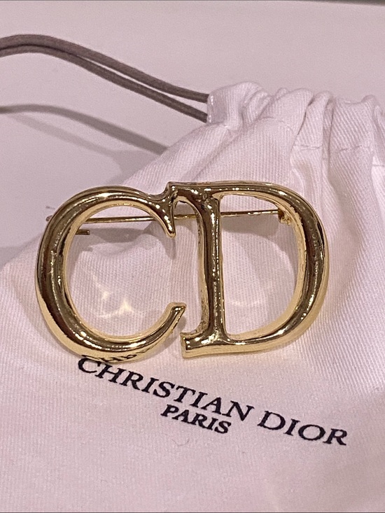 Dior Jewelry - Dior Gold CD Brooch